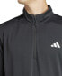 Фото #3 товара Мужская футболка Adidas Essentials Training с длинным рукавом с молнией в четверть