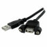 Фото #3 товара USB-кабель USB M Startech USBPNLAFAM1 Чёрный 30 cm