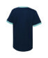 ფოტო #3 პროდუქტის Big Boys Navy Distressed Seattle Kraken Ice City T-shirt