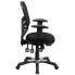 Фото #1 товара Mid-Back Black Mesh Multifunction Executive Swivel Chair With Adjustable Arms