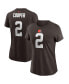 Women's Amari Cooper Brown Cleveland Browns Player Name & Number T-shirt