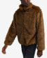 Фото #3 товара Men's Faux Fur Full Zip Jacket