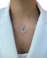 Chocolatier® Chocolate Diamond & Vanilla Diamond Open Teardrop Adjustable 20" Pendant Necklace (1-1/6 ct. t.w.) in 14k Rose Gold