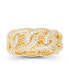 ფოტო #1 პროდუქტის Cubic Zirconia Micropave Chain Link Ring