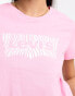 Levi's zebra print logo tee in pink