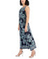 Фото #3 товара Petite Printed Round-Neck Sleeveless Maxi Dress