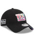 Фото #1 товара Men's Black New York Giants 2023 NFL Crucial Catch 9TWENTY Adjustable Hat