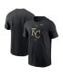 Фото #1 товара Men's Black Kansas City Royals Camo Logo T-shirt