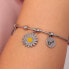Solid bracelet with Love LPS05ASD20 pendants
