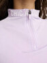 Threadbare Petite Ski base layer banded waistband leggings and long sleeeve top set in lilac