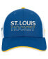 ფოტო #3 პროდუქტის Men's Blue, White St. Louis Blues Authentic Pro Alternate Jersey Adjustable Trucker Hat