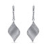 Distinctive silver earrings with zircons EA266W