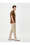 Фото #1 товара Chino Pantolon Cep Detaylı Yüksek Bel Slim Fit