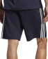 ფოტო #4 პროდუქტის Men's Essentials Single Jersey 3-Stripes 10" Shorts