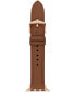 Фото #1 товара Ремешок Fossil Brown Leather для Apple Watch 38/40/41mm