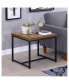 Фото #6 товара Bob End Table in Weathered Oak & Black