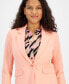 Фото #3 товара Women's Notched-Collar Single-Button Jacket, Created for Macy's