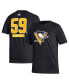 Фото #1 товара Men's Jake Guentzel Black Pittsburgh Penguins Fresh Name and Number T-shirt