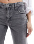 Pull&Bear mid rise straight leg jean in grey grau, 42 - фото #3