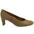 Фото #1 товара VANELi Dayle Round Toe Block Heels Pumps Womens Beige Dress Casual 799091