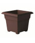 Фото #1 товара Countryside Square Tub Planter Brown 14 Inch