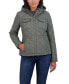 ფოტო #4 პროდუქტის Women's Junior's Quilted Jacket with Hood