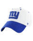 Фото #1 товара 47 Brand Men's White/Royal New York Giants Double Header Diamond Clean Up Adjustable Hat