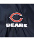 Фото #2 товара Men's Navy Chicago Bears Coaches Classic Raglan Full-Snap Windbreaker Jacket