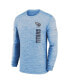 ფოტო #3 პროდუქტის Men's Light Blue Tennessee Titans 2024 Sideline Velocity Performance Long Sleeve T-Shirt