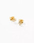 Girls Crew 18k gold plated teeny flower stud earrings