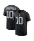 Фото #3 товара Men's Jimmy Garoppolo Black Las Vegas Raiders Player Name and Number T-shirt