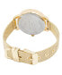 Часы Jessica Carlyle Quartz Shiny Gold-Tone Mesh Watch 35mm