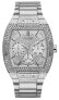 Фото #1 товара GUESS Men's Analog Quartz Watch with Stainless Steel Strap, Silver GW0094G1