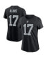 ფოტო #2 პროდუქტის Women's Davante Adams Black Las Vegas Raiders Player Name & Number T-shirt
