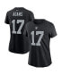 Women's Davante Adams Black Las Vegas Raiders Player Name & Number T-shirt