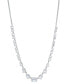 Eliot Danori silver-Tone Mixed Crystal 15" Adjustable Statement Necklace, Created for Macy's - фото #1