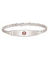 Фото #2 товара Sterling Silver Rhodium-plated Medical ID Anchor Link Bracelet