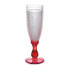 Фото #2 товара Бокал для шампанского Бриллиант Красный Прозрачный Cтекло 185 ml (6 штук)