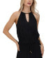 ფოტო #3 პროდუქტის Women's Halter Keyhole Top