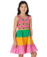ფოტო #3 პროდუქტის Big Girls Crochet Colorblocked Dress