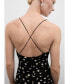 ფოტო #4 პროდუქტის Women's Polka Dots Draped Dress