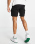 New Look slim fit cargo shorts in black