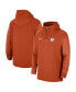 Фото #1 товара Men's Orange Clemson Tigers 2023 Coach Half-Zip Hooded Jacket