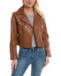 Фото #1 товара Sam Edelman Leather Moto Jacket Women's Xs