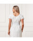 Фото #3 товара Women's Puff Sleeve Smocked Waist Dress