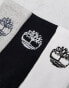 Фото #2 товара Timberland 3 pack logo crew socks in black