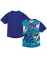 Фото #1 товара Men's Teal Charlotte Hornets Jumbotron 3.0 Mesh V-Neck T-shirt