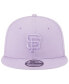 Фото #3 товара Men's Lavender San Francisco Giants Spring Color Basic 9FIFTY Snapback Hat