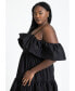 ფოტო #3 პროდუქტის Plus Size Off The Shoulder Ruffle Mini Dress