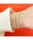 ფოტო #3 პროდუქტის Orange Enamel Glitter Bracelet 14K Gold